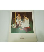 Vintage Norman Rockwell Girl At The Mirror Painting Print Art 1959 11x14 - $19.19 CAD