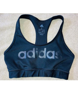 Adidas Sports Bra Sz Small Black Racerback Climalite Form Fitting - $14.92 CAD