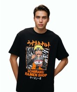 Naruto Shippuden Mens Black Anime Shirt Ichiraku Ramen Shop Large 2 pack - $16.82