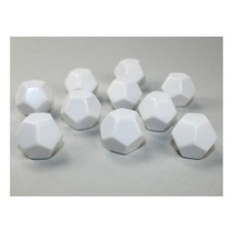 Chessex Manufacturing d12 Bag Opaque Blank White (10) - $11.40