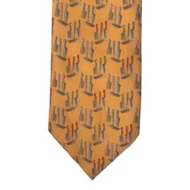 Metropolitan Museum Of Art Yellow Silk Hand Tools Gardening Necktie Tie ... - $9.40