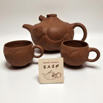 Vintage Chinese Yixing Zisha Purple Clay Moving Dragon Teapot Tea Pot w/... - $44.55