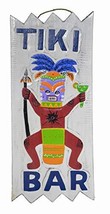 Hand Carved TIKI BAR GUY Wooden Wall Hanging Art Sign BOARD - $24.74