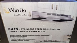 Winflo 30-in Ductless Stainless Steel Under Cabinet Range Hoods Undercabinet - £90.20 GBP