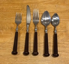 Oxford Hall FASHION WEAR BROWN Stainless Silverware CHOICE Flatware - $4.99