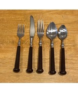 Oxford Hall FASHION WEAR BROWN Stainless Silverware CHOICE Flatware - $6.90 CAD