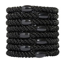 L. Erickson Grab &amp; Go Ponytail Holders, Black, Set of Eight - Exceptionally Secu - $11.88