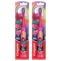 2-Pack New Colgate Kids Battery Powered Toothbrush, Trolls, Extra Soft Bristles - £13.75 GBP