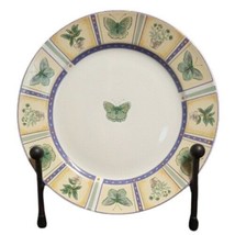 Gibson Designs SPRING MONARK 4-Salad Plates 7 ¾” D Butterfly Plant Dessert Dish - £32.71 GBP