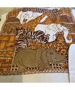 3pc Vintage Cannon Safari Animal Zebra  Bath Towel Hand Towel Washcloth ... - £19.42 GBP