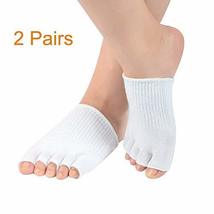 Gel Lined Toe Separating Moisturizing Socks Soften Repair Cracked Dry Feet Compr - £20.06 GBP