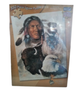 Master Pieces One Spirit Jigsaw Puzzle 18&quot;x24&quot; 550 Pc Wolf Eagle Buffalo... - £13.23 GBP