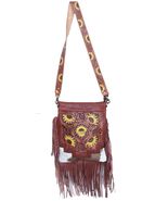 Women's Western Cowhide Leather Concealed Carry crossbody Bag Purse 18JQH03 - $179.44 CAD