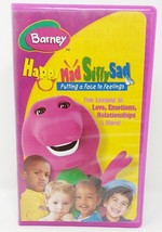Barney Happy, Mad, Silly, Sad (VHS, 2003) Purple Clamshell Made in Canada VTG - £8.64 GBP