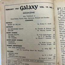 Galaxy Science Fiction Magazine Pulp Evelyn E. Smith Vol 19 No 3 Feb 1961 - £9.70 GBP