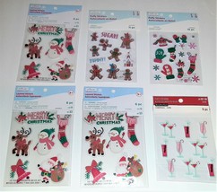 Christmas/Holiday Scrapbooking Stickers Puffy x6 Packs Gingerbread Winter - £4.70 GBP