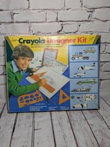 Vintage 80s Crayola Designer Kit for Vehicles #5605 1982 Cars, Trucks, A... - $18.69