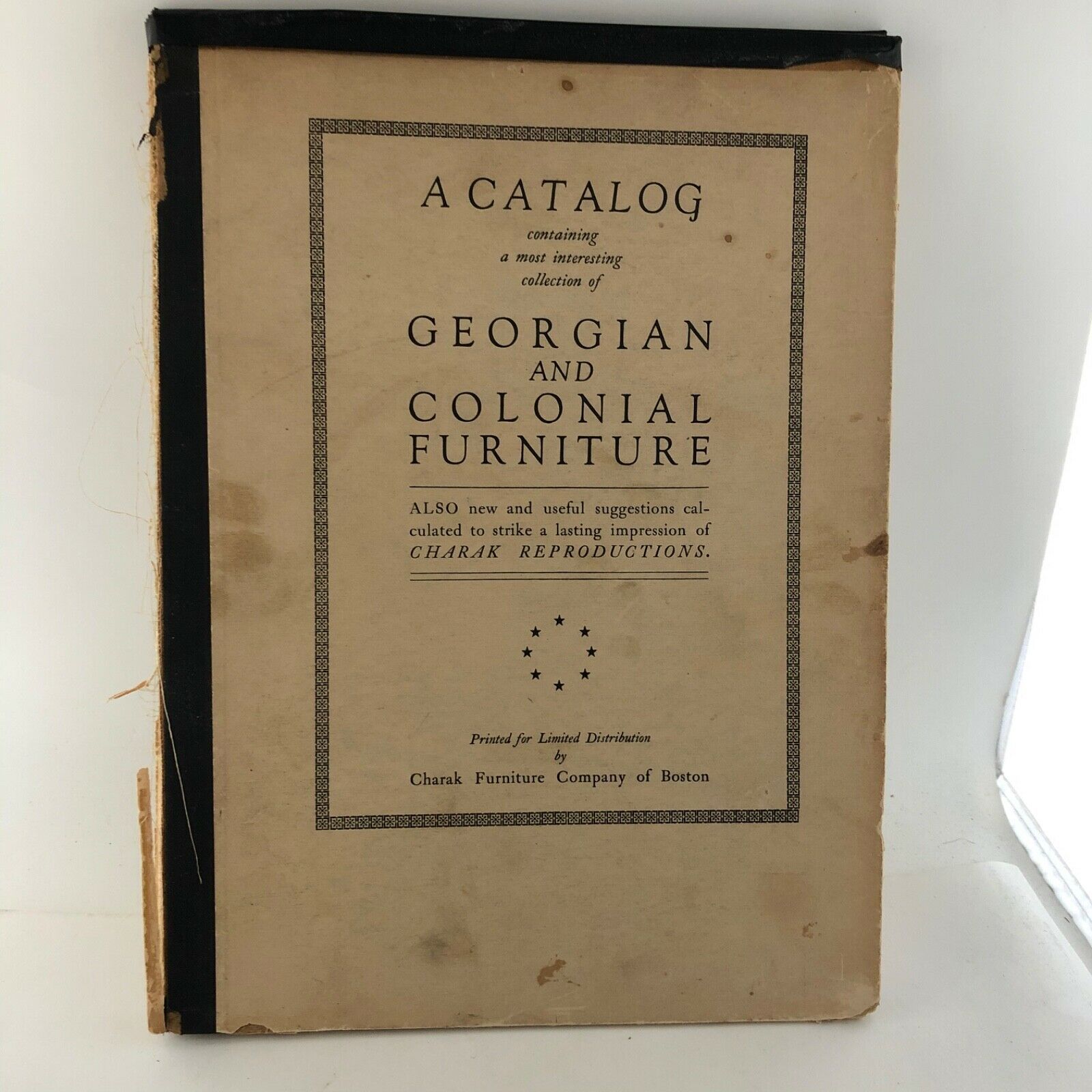 1934 Catalog of Georgian &amp; Colonial Furniture with Prices Charak Company... - $44.55
