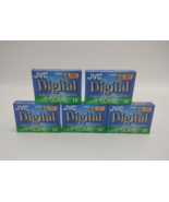 JVC DVM60 Mini DV 60ME Digital Video Cassette Lot of 5 - £21.82 GBP
