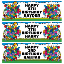 MR MEN Personalised Birthday Banner - LITTLE MISS Birthday Party Banner - £4.01 GBP