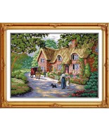 PDF Cross Stitch Pattern Cottage Living 47X36cm (18.5''x14.17'') - $4.50