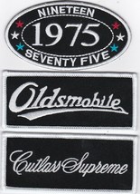 1975 Oldsmobile Cutlass Supreme SEW/IRON Patch Emblem Badge Embroidered - £13.30 GBP