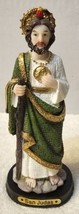 Saint Jude San Judas Tadeo Apostle Money Coin Robe Religious Figurine Statue Set - £23.73 GBP