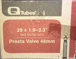 QTubes TU6897 29 x 1.9-2.3&quot; ISO 50/56-622 Presta Valve Tube 48mm-New-SHIP N 24H - £9.30 GBP
