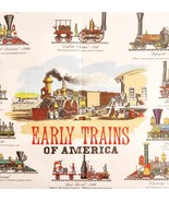 1990s Early Trains Of America Restaurant Placemat Railroad History Vinta... - $19.99