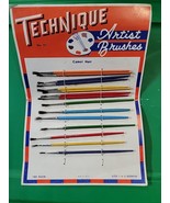 Artists Brushes Painting  15 Multicolor Vintage Paint Brushs