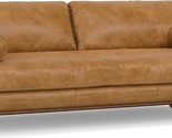 Morrison Mid-Century Modern 89 Inch Wide Sofa In Sienna Full Grain Leath... - $3,333.99