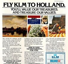 Royal Dutch Airlines KLM 1979 Advertisement Aviation Netherlands Holland... - €21,56 EUR