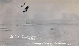 Vintage Photo; U.S.S. Saratoga; Taken From U.S.S. Wilmington; Hong Kong, China - £11.95 GBP