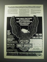 1991 Motorcycle Mechanics Institute Ad - Harley-Davidson Motor Company  - $18.49