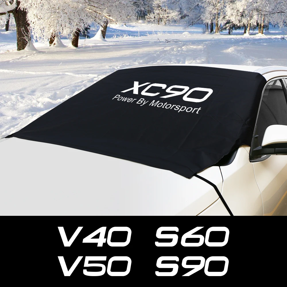 Winter car front window windshield snow block cover for volvo awd s40 s60 s90 t6 v40 thumb200