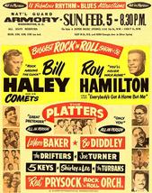 Bill Haley - The Platters - Bo Diddley - 1956 - Concert Poster - $9.99+