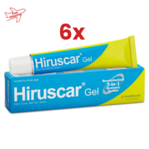 6 x Hiruscar Gel 20g Scar Care for Skin After Surgery, Acne, Burns &amp; Wounds - $146.57