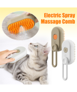 3-in-1 Pet Steam Brush, Massage &amp; Hair Removal, Color: Milk Brown (1 Pc) - $24.99