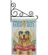 Golden Pale Ale Garden Flag Set Dog 13 X18.5 Double-Sided House Banner - £22.35 GBP