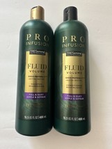 Tresemme Pro Infusion Fluid volume silky &amp; ample Shampoo &amp; Conditioner 1... - $9.49