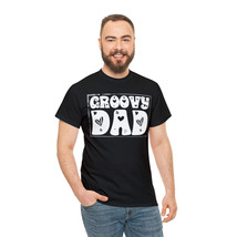 retro groovy dad t shirt gift for him dark colors stocking stuffer present - $15.90+