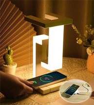 GangYi Magnetic Floating Wireless LED Bulb Table Lamp, Bedside Lamp with... - $28.41