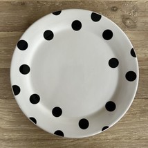 2- Kate Spade Lenox All In Good Taste DECO DOT Dinner Plates White Black - £63.31 GBP