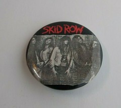 Skid Row Vintage 1989 Badge Button Pin Unused Old Stock Pinback Heavy Metal - $10.35