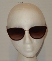 Nina Ricci SNR055 08YL Brown Gold Cat Eye Sunglasses Women’s 55mm - $74.20