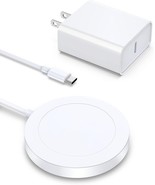 Magnetic Wireless Charger - Magnet Charging Pad (White) - £11.39 GBP