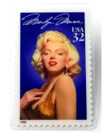 Marilyn Monroe USPS Stamp Pin 32¢ 1995 Legends of Hollywood Series USA V... - $183.56 MXN