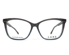 L.A.M.B. Eyeglasses Frames LA129 SLA Slate Gray Gold Cat Eye Full Rim 55... - $118.79