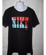 NIKE BLACK SHORT SLEEVE SLIM FIT  T-SHIRT SIZE L BOY&#39;S EUC - €15,76 EUR