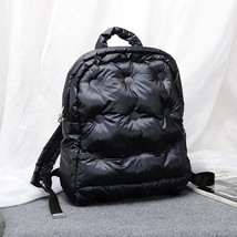 Winter Soft Space Cotton Bag  Women Backpa Designer Girls Waterproof Travel Bags - £158.13 GBP